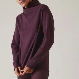 Athleta Cozy Karma Twist Neck Sweatshirt – XXS